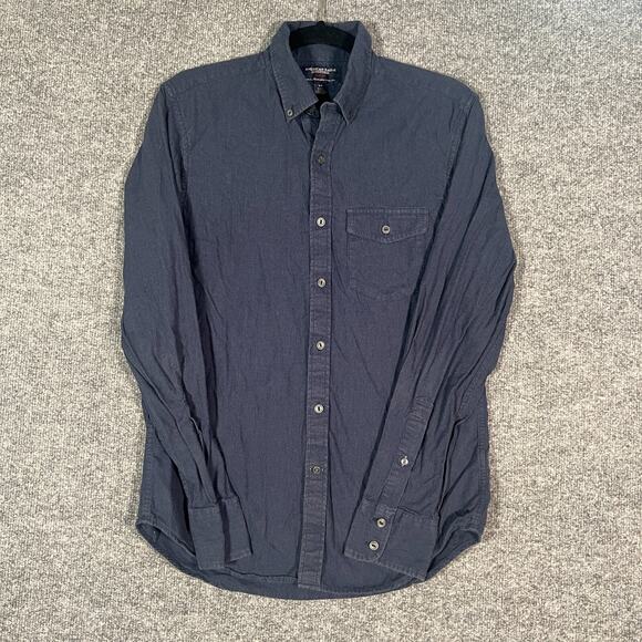 American Eagle Outfitters Other - American Eagle Shirt Mens Small Blue Slim Fit Button Up Soft Casual Long Sleeve